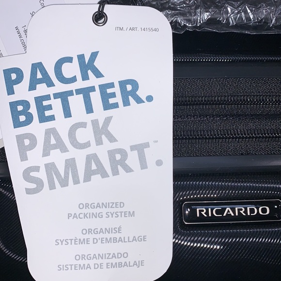 Ricardo Hardside Lightweight Carry On 350o Spinner Luggage Including Accessories - Picture 16 of 16